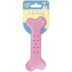Brinquedo Para Cães Jambo Ossinho Baby Flat Rosa - 1 Unidade
