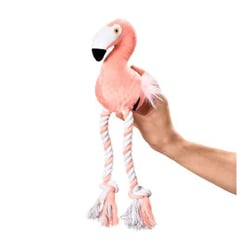 Brinquedo Para Cães Mimo Amiguinhos Floppy Flamingo Pinki - 1 Unidade