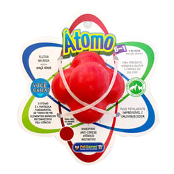 Brinquedo Para Cães Pet Games Átomo Vermelho Tamanho M - 1 Unidade