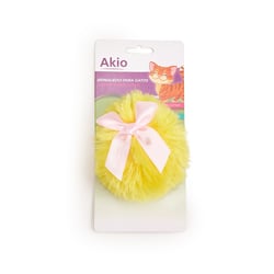 Brinquedo Para Gatos Akio Bola Peluda - 1 Unidade