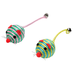 Brinquedo Para Gatos Jambo Ratinho Redondo - 2 Unidades