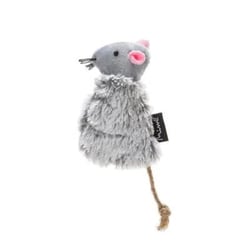 Brinquedo Para Gatos Mimo Ratinho Cinza Com Catnip - 1 Unidade