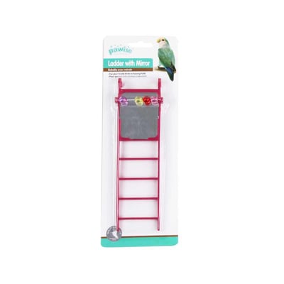 Brinquedo Pawise Escada Com Espelho Para Pássaros - Cores Sortidas - 1 Unidade