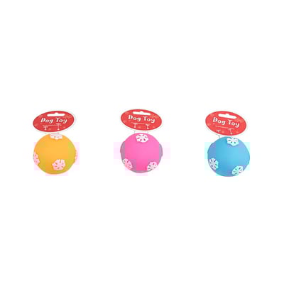 Brinquedo Pawspals Dog Toy Vinil Bola Para Cães - Cores Sortidas - 1 Unidade