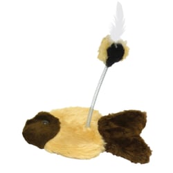 Brinquedo Peixinho Para Gatos Marrom São Pet - 1 Unidade