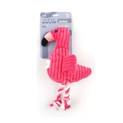 Brinquedo Pelúcia Flamingo Oikos Para Cães E Gatos - 1 Unidade