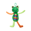 Brinquedo Pelúcia Homepet Sapo Colorido - 1 Unidade Para Cães