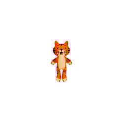 Brinquedo Pelúcia Tigre Super Pet - 1 Unidade