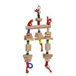 Brinquedo Pêndulo Natural Real Para Aves - 1 Unidade