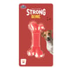 Brinquedo Interativo Pet Injet Strong Bone Vermelho Para Cães Tamanho Pp