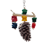 Brinquedo Pinha Com Pêndulo Colorido Para Pets - 1 Unidade
