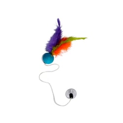 Brinquedo Plumas Elastic Ball Para Gatos - Cores Sortidas
