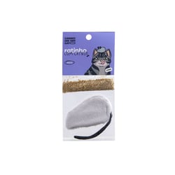 Brinquedo Ratinho Com Catnip Cinza Cansei De Ser Gato - 1 Unidade