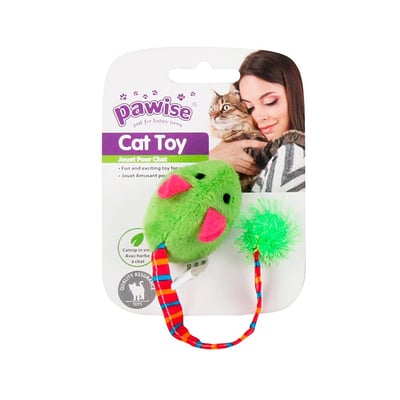 Brinquedo Ratinho Pawise Pelúcia Para Gatos - Cores Sortidas