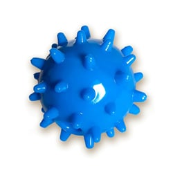 Brinquedo São Benedito Pet Bola Maciça Com Cravo Azul Para Cães - Tamanho M