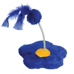 Brinquedo São Pet Flor Azul Para Gatos - 1 Unidade