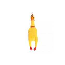 Brinquedo Sonoro Frango Gritador Médio Para Cães - 1 Unidade