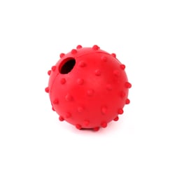 Brinquedo Spike Bola De Borracha Para Cachorros - Dot Vermelha