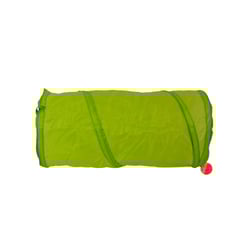 Brinquedo Túnel Dobrável Com Bolinha Petlon Verde Para Gatos