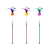 Brinquedo Vara Com Bolas, Pompom E Penas Para Gatos Napi - Cores Sortidas - 1 Unidade