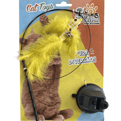 Brinquedo Varetinha Com Ventosa Savana Para Gatos - 1 Unidade