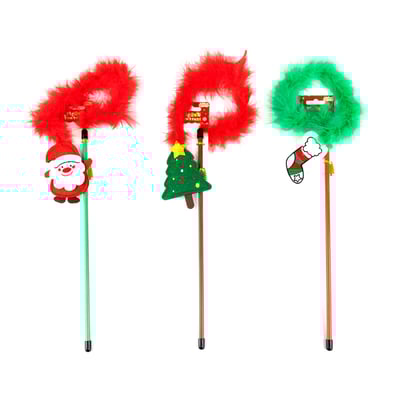 Brinquedo Varinha De Natal Pawise Para Gatos - Cores Sortidas