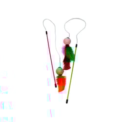 Brinquedo Varinha Fishing Ball Para Gatos - Cores Sortidas