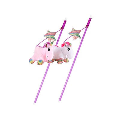 Brinquedo Varinha Pawise Unicórnio Para Gatos - Cores Sortidas
