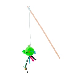 Brinquedo Varinha Tutelo Green Bird Para Gatos