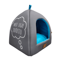 Cabana Fábrica Pet Neon Azul Para Cães E Gatos - 1 Unidade