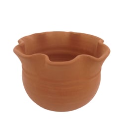 Cachepô Cerâmica Babado Vasos Tupã Nº 01 - 1 Unidade