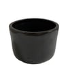 Cachepô Cerâmica Helena Preto Nº 02 - 1 Unidade
