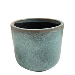 Cachepô Cerâmica Verde Jade Nº 02 - Vasos Tupã
