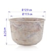 Cachepô Desli Verona Travertino 12Cm - 1 Unidade