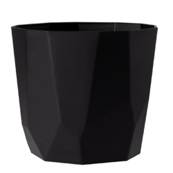 Cachepô Diamante West Garden Preto - 1 Unidade