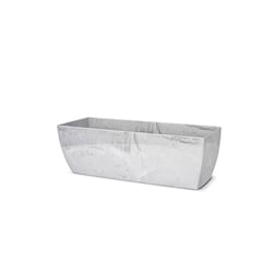 Cachepô Jardineira Nutriplan Branco Carrara 3,1L - 1 Unidade