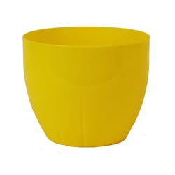 Cachepô Plástico Amarelo 11,5Cm