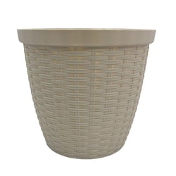 Cachepô Rattan Taupe Fg Import Cinza 0,8L - 800 Mililitros