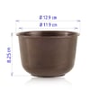 Cachepô Verona Marrom Imperador 12Cm