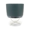 Cachepot Auto-Irrigável Vasart Acqua Grafite Para Jardim