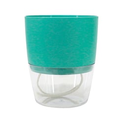 Cachepot Auto-Irrigável Vasart Acqua Verde Para Jardim