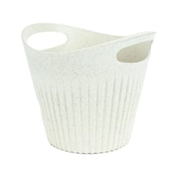 Cachepot Evo Cesto Marfim Tamanho M Para Jardim