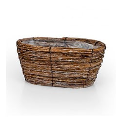 Cachepot Floral Atlanta Redondo Alto Tamanho M Para Jardim