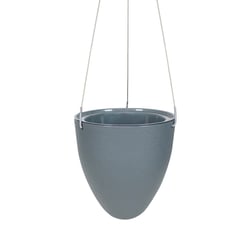 Cachepot Suspenso Vasart Egg Autoirrigável Grafite Para Jardim