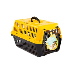 Caixa De Transporte Alvorada New Amarela Para Cães E Gatos - Tamanho 1