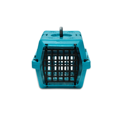 Caixa De Transporte Alvorada New Azul Para Cães E Gatos - Nº 01 - Tamanho 1