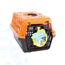 Caixa De Transporte Alvorada New Laranja Para Cães E Gatos - 1 Unidade - Tamanho 2