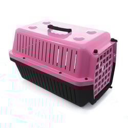 Caixa De Transporte Alvorada New Rosa Para Cães E Gatos - Nº 01 - Tamanho 1