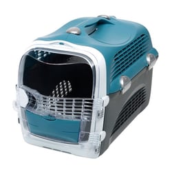 Caixa De Transporte Cabrio Azul Cinza Para Gatos - 1 Unidade