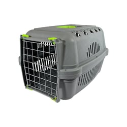 Caixa De Transporte Durapets Amarela Com Porta De Aço Para Cães E Gatos - Tamanho 1